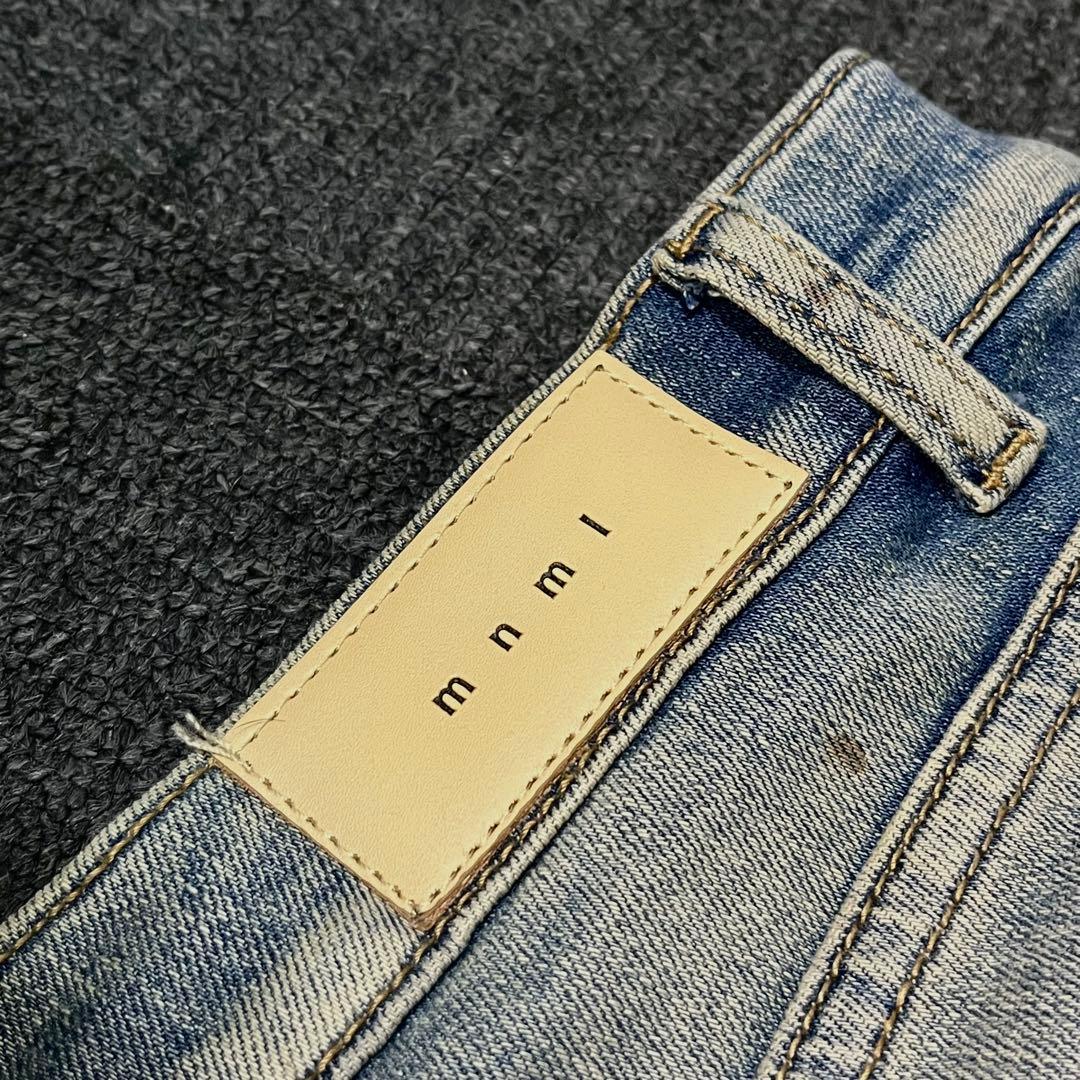 mnml　ミニマル　デニム　ダメージ加工　x201