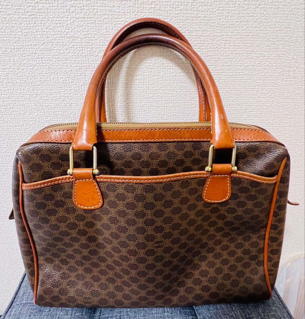 セリーヌ　2way ボストンバッグ　マカダム　トリオンフ　レア