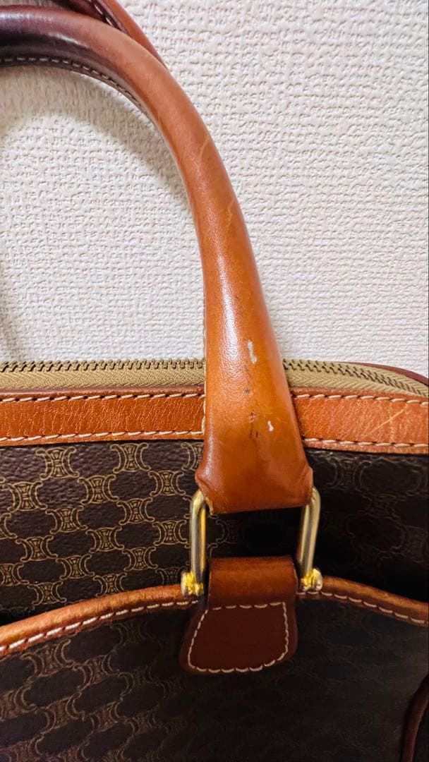 セリーヌ　2way ボストンバッグ　マカダム　トリオンフ　レア