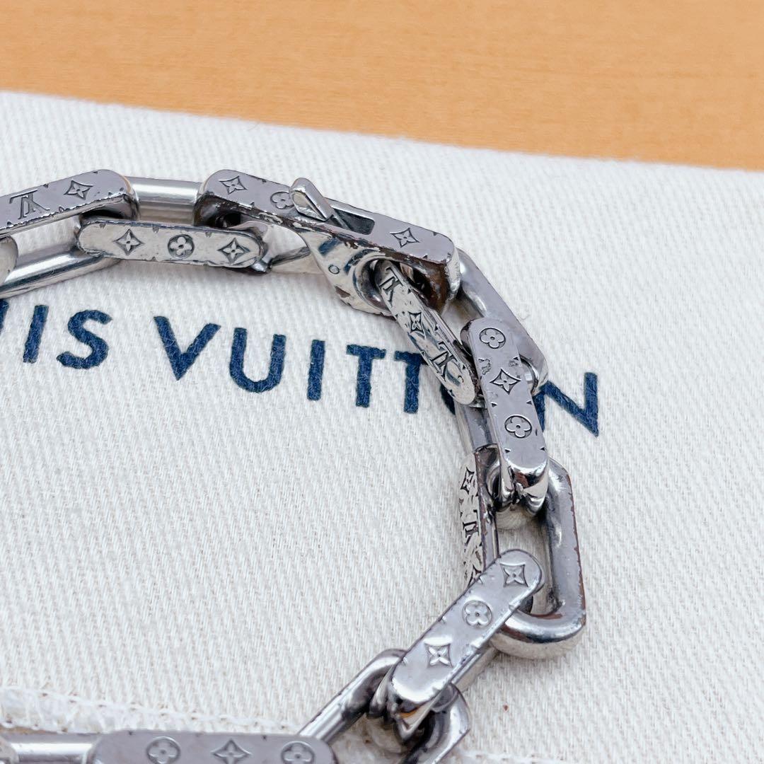 LOUIS VUITTON コリエ　チェーン　ブレスレット　モノグラム　シルバー