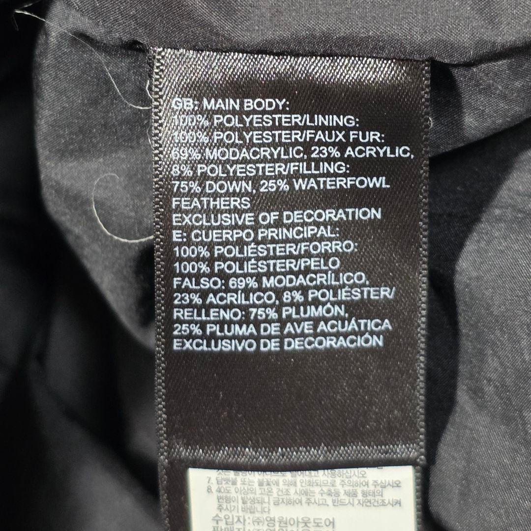 希少XL✨️ノースフェイス ファーダウンコート ロングダウンコート Aライン 黒