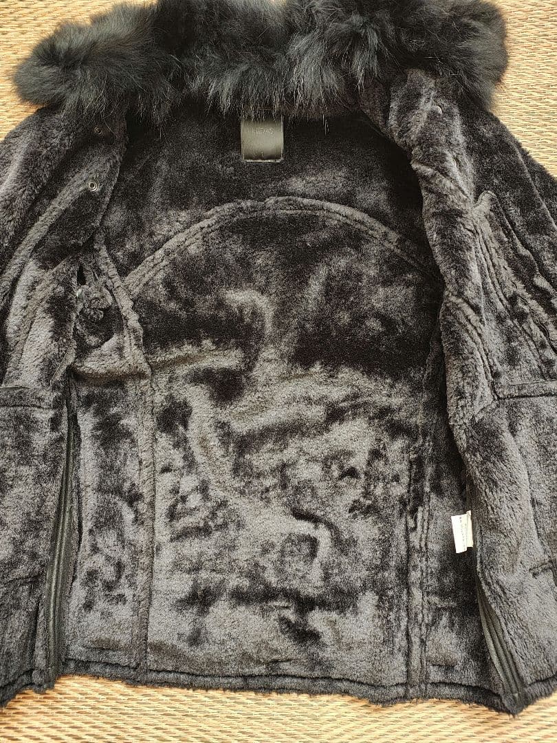 midas　アウター　ジャンパー　ファー　黒　ミダス