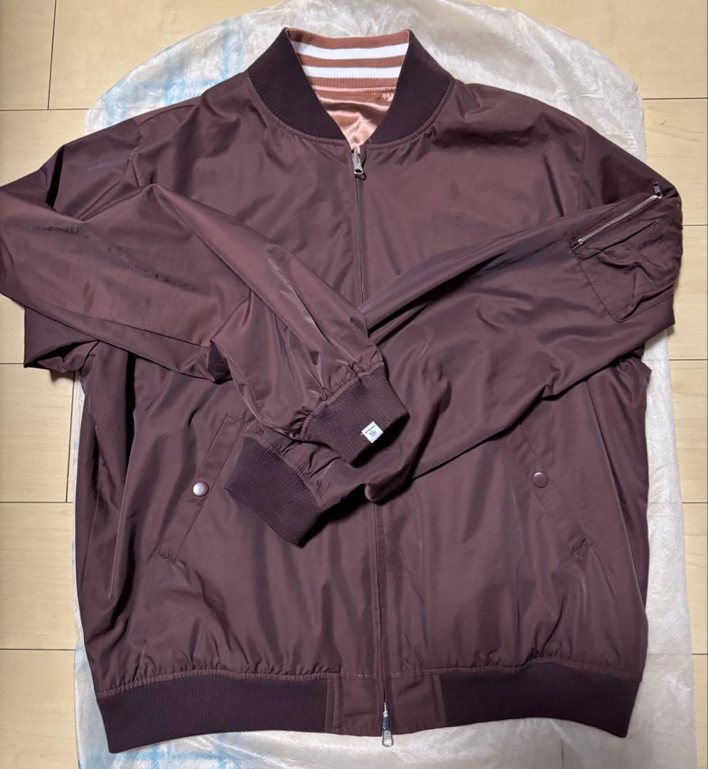 VANQUISHスカジャン ピンク/刺繍入り（リバーシブル（ブラウン））