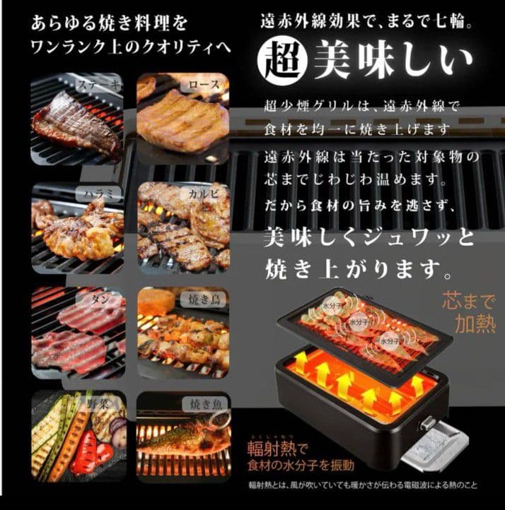 【新品未使用】超少煙グリル GLAMP （グランプ）と別売りのシリコンマット