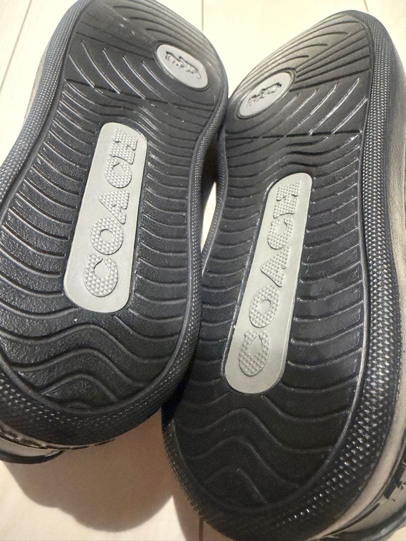 coach レザースニーカー ブラック　26センチ