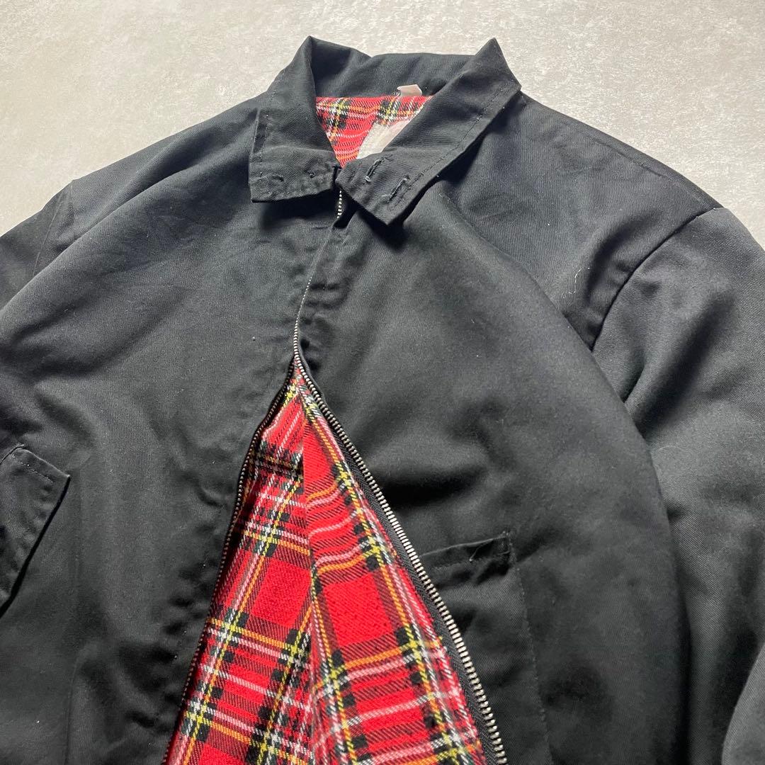 EuroVintageスイングトップブルゾンブラック黒ハリントンジャケット古着