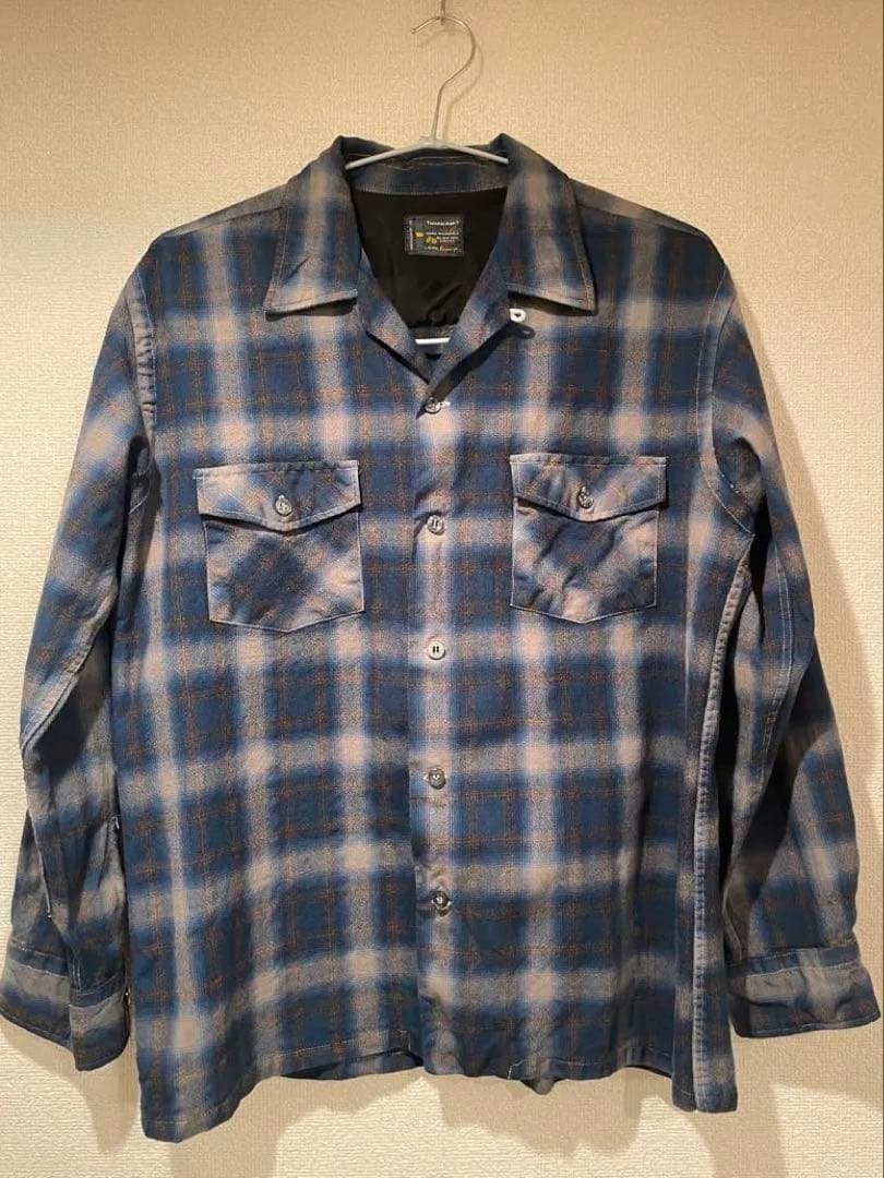 d*y様 Towncraft ウールシャツ 60s オープンカラー　ループカラー