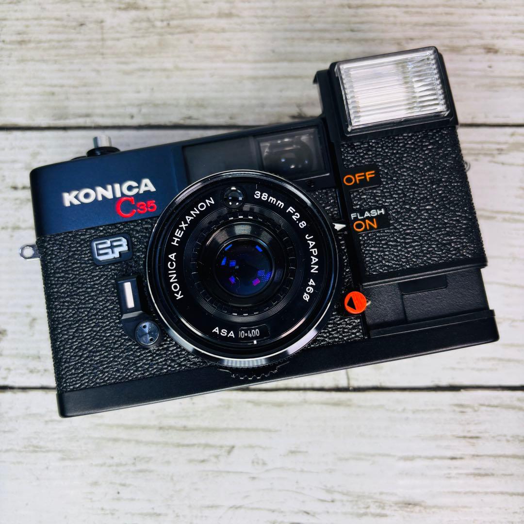 【動作良好】KONICA フィルムカメラ C35 EF