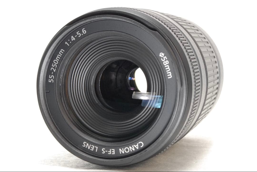 ❤️美品❤️ Canon 55-250mm IS❤️キヤノン❤️フード付き❤️ 望遠レンズ