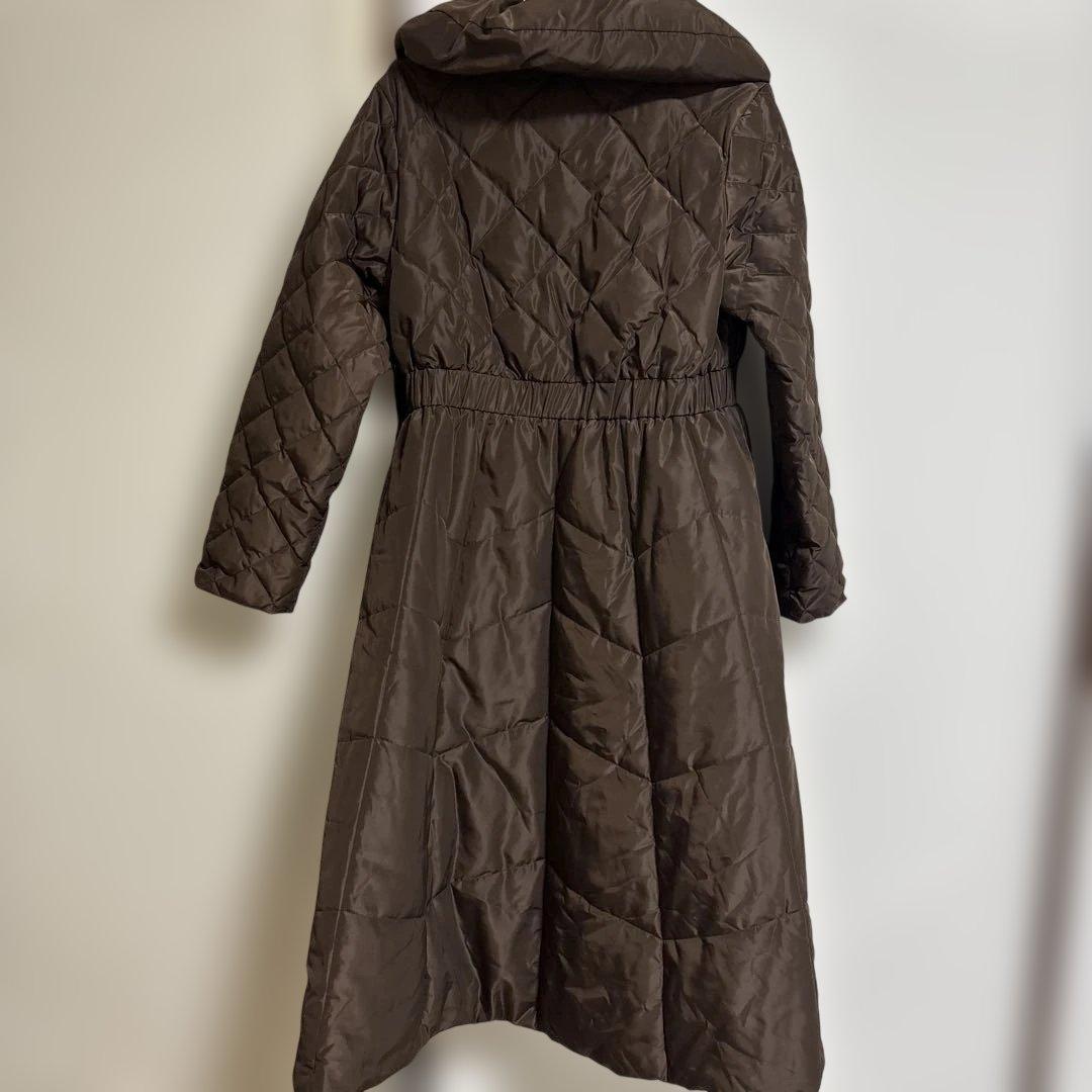 ビッグカラー フレア ダウン ドレスコート le reve vaniller