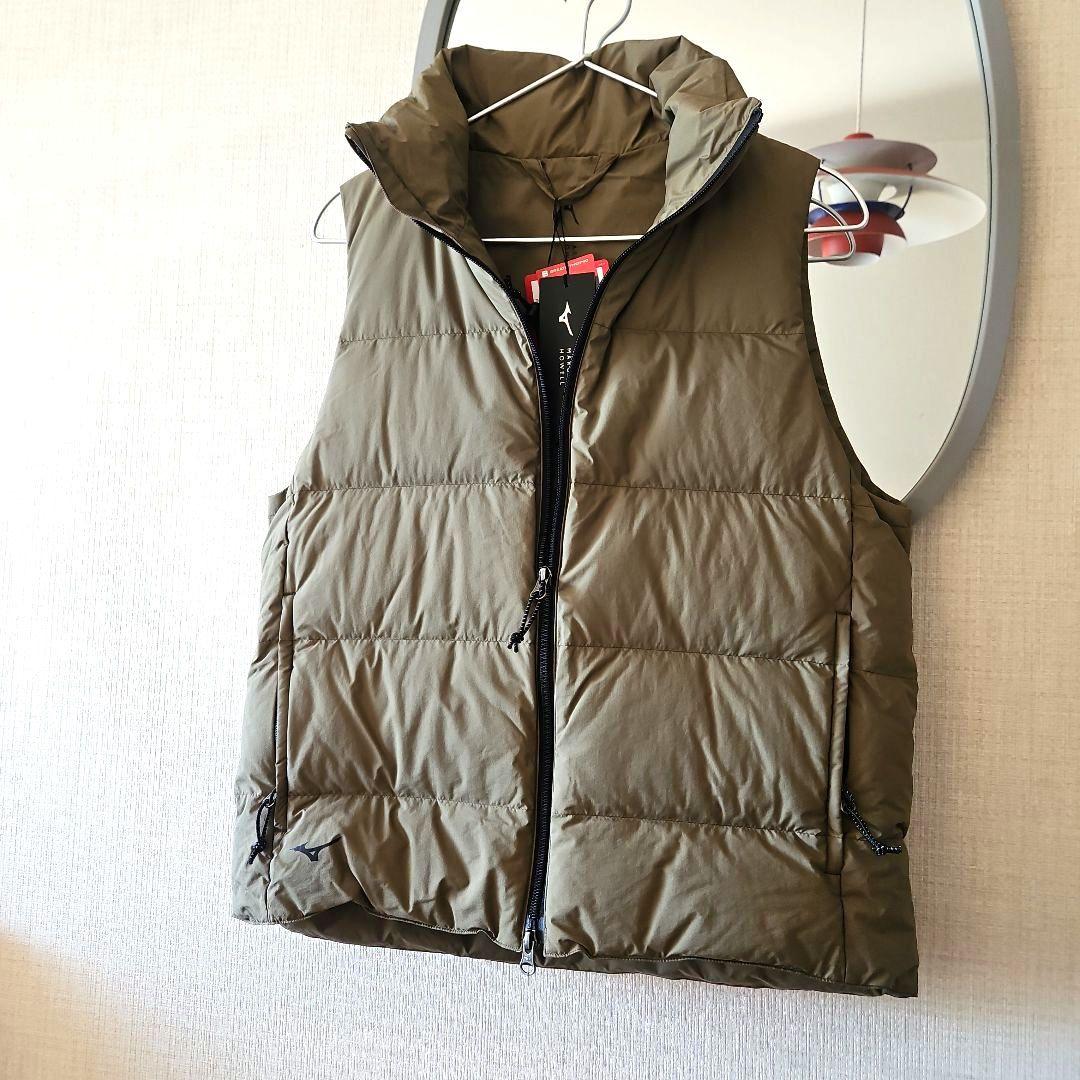 新品24FW⭐マーガレットハウエル×ミズノ 撥水ブレスサーモダウンベストカーキ