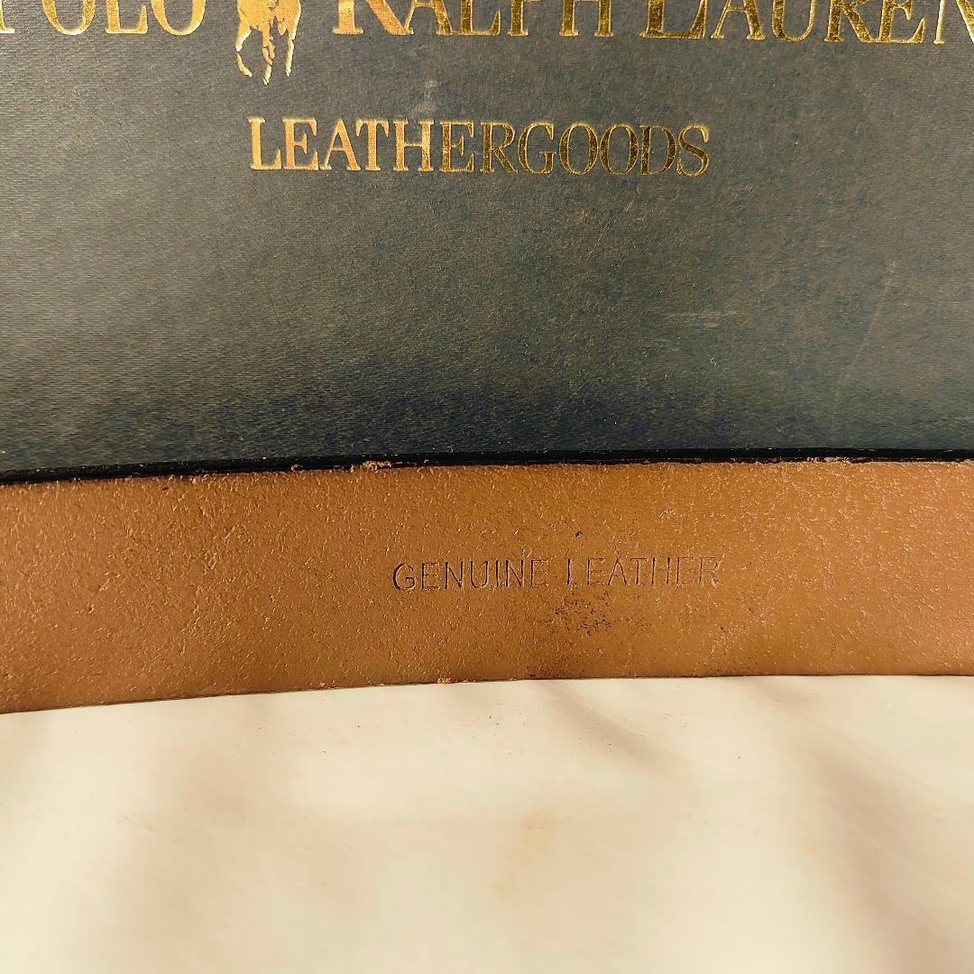 【ヴィンテージ】PRL RALPH LAUREN　高級厚本革ドレスベルト　正規品