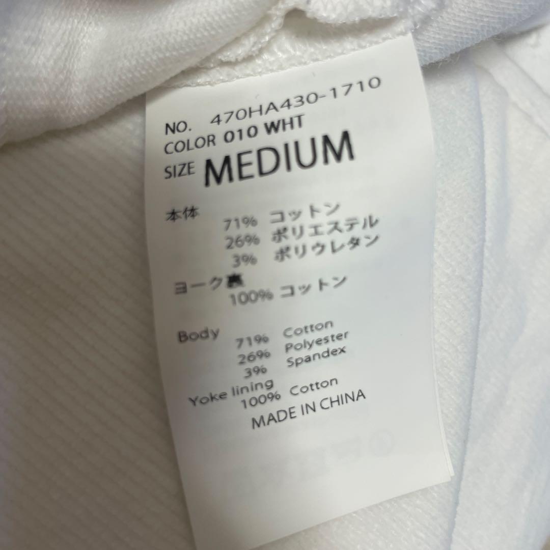 någontstans 24AW egg drape shirt ホワイト