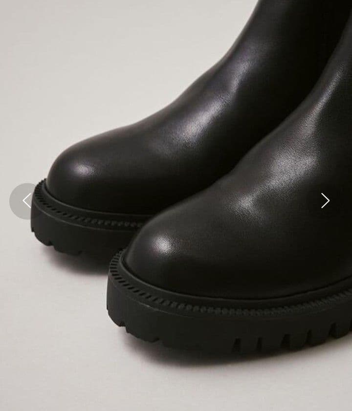 【新品未使用】ODETTE E ODILE サイドゴアブーツ 黒 25cm