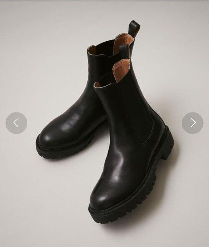 【新品未使用】ODETTE E ODILE サイドゴアブーツ 黒 25cm