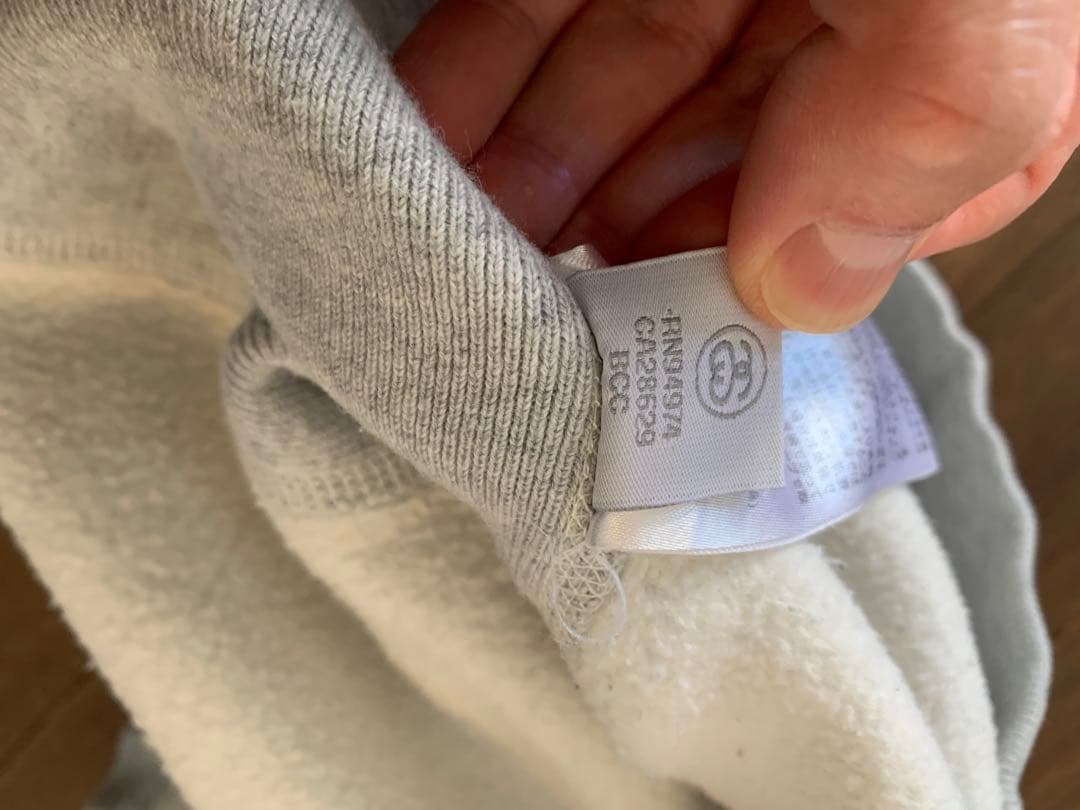 【美品】ステューシー × チャンピオン リバースウィーブ パーカー 刺繍ロゴ L