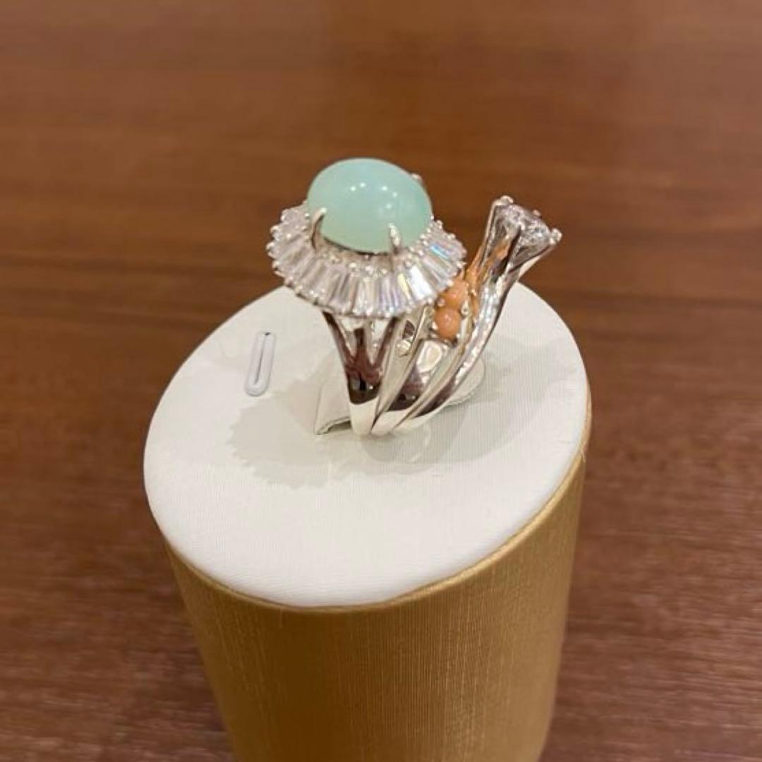 オハナ✨e.m. 女の一生リング クリソプレーズ クリーニング済