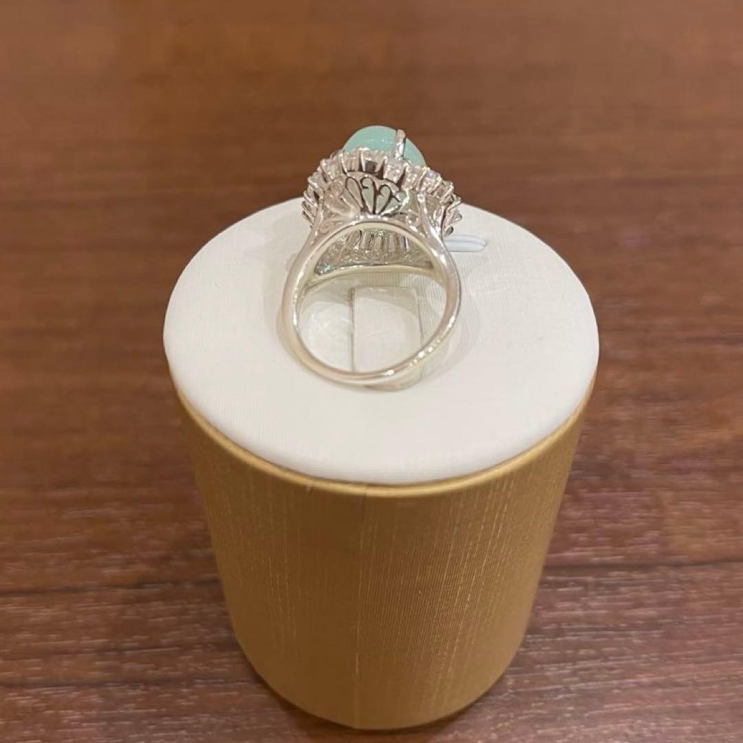 オハナ✨e.m. 女の一生リング クリソプレーズ クリーニング済