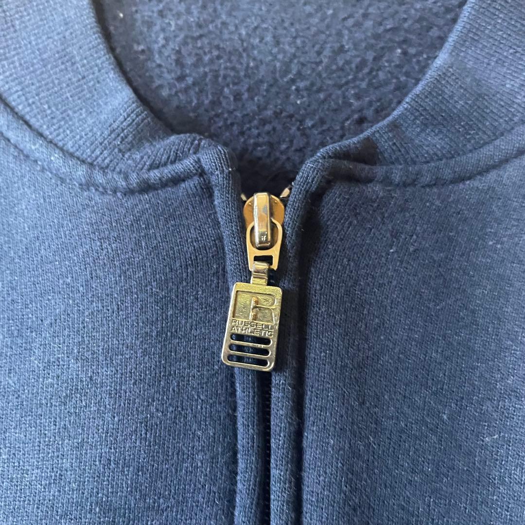 90s ラッセル　RUSSELL スウェット　フルジップカーディガン