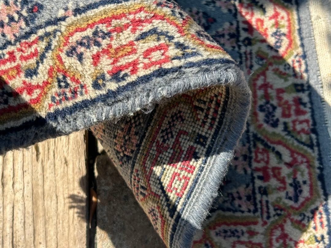 ヴィンテージ ハンドメイド ラグ カーペット マット 証明書付