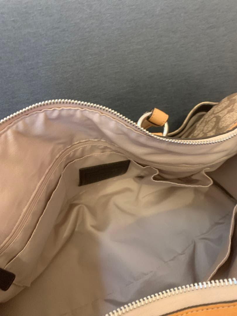 Coach ボストンバッグ ブラウン ベージュ　美品