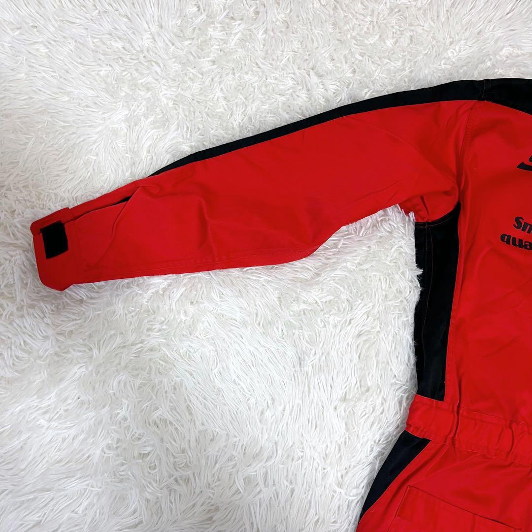 美品 スナップオン 3L オーバーオール 作業着 作業用 つなぎ レッド