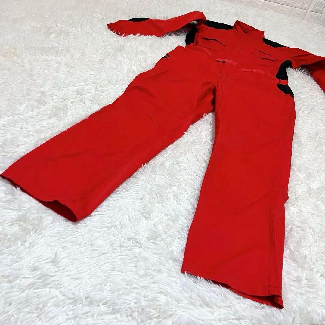 美品 スナップオン 3L オーバーオール 作業着 作業用 つなぎ レッド