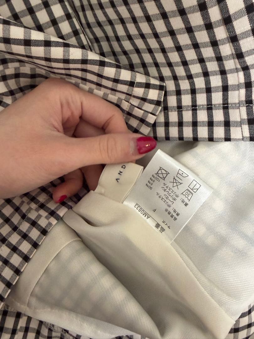 ワンピース Natalie check mini dress