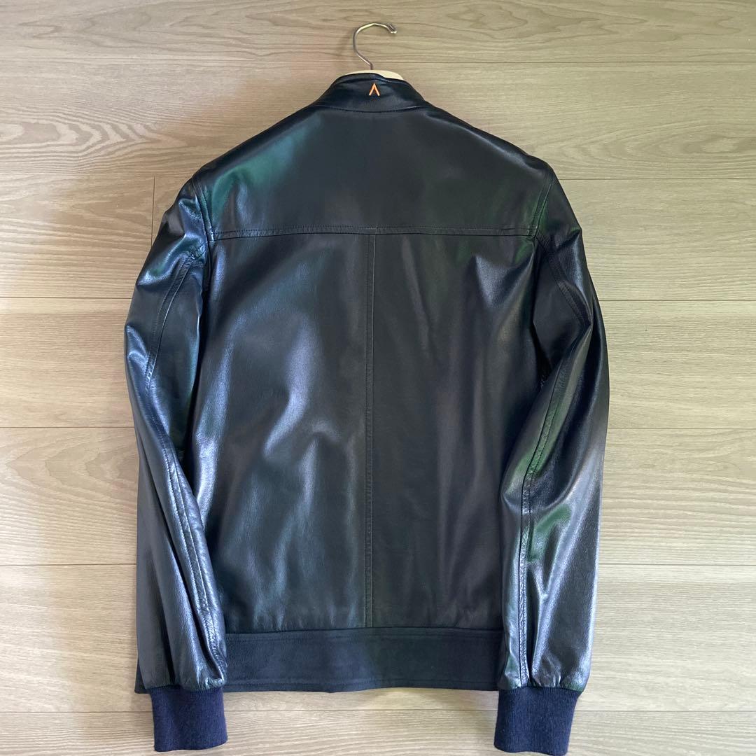 【美品】SANNINO レザーブルゾン