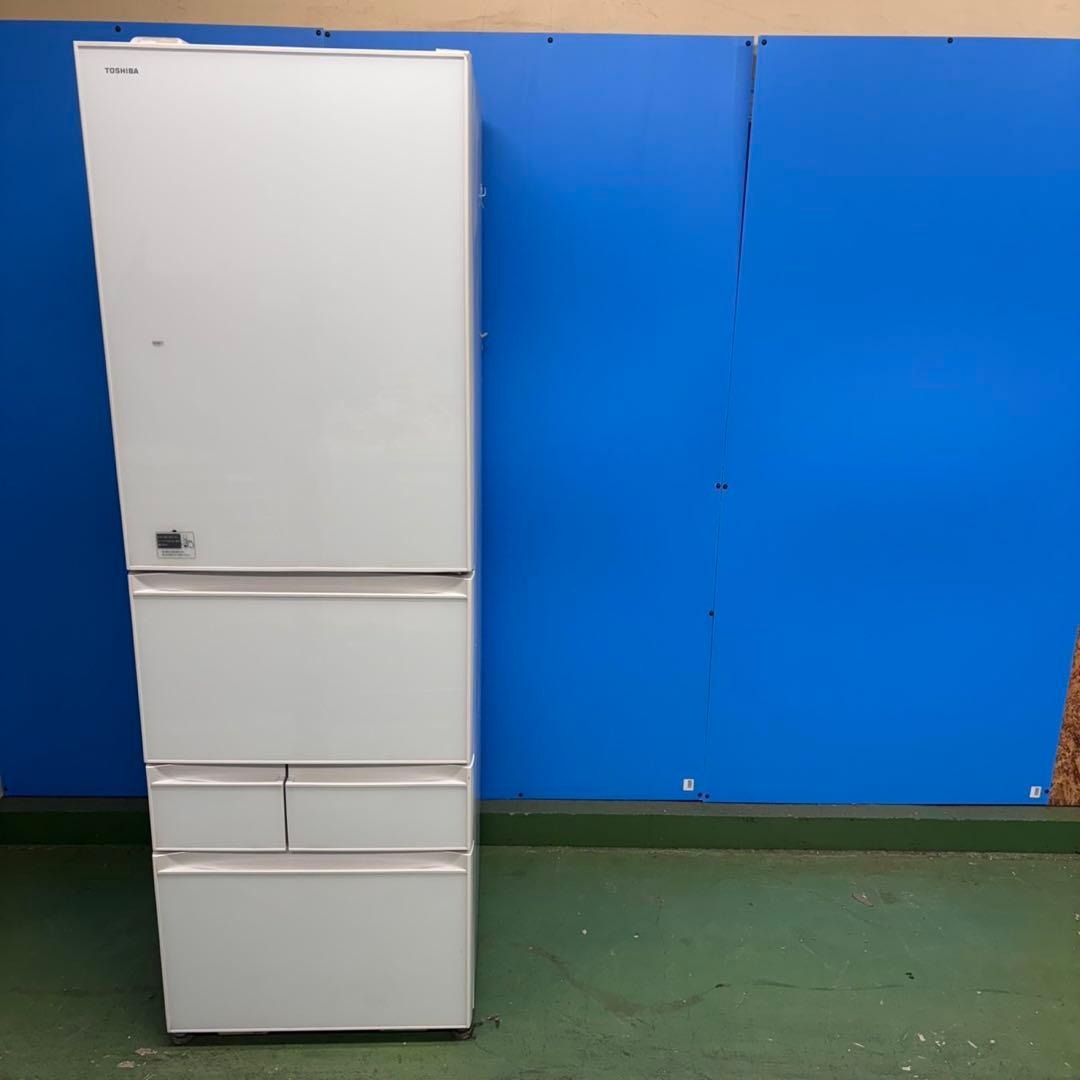 592 ファミリー　冷蔵庫　大型5ドア　右開き　極美品　400L強　自動製氷機