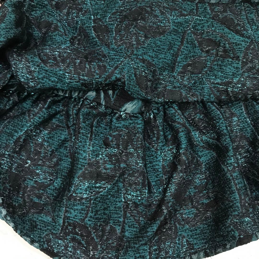 EBONY Camellia カメリアモチーフ　ジャガード織りビスチェ