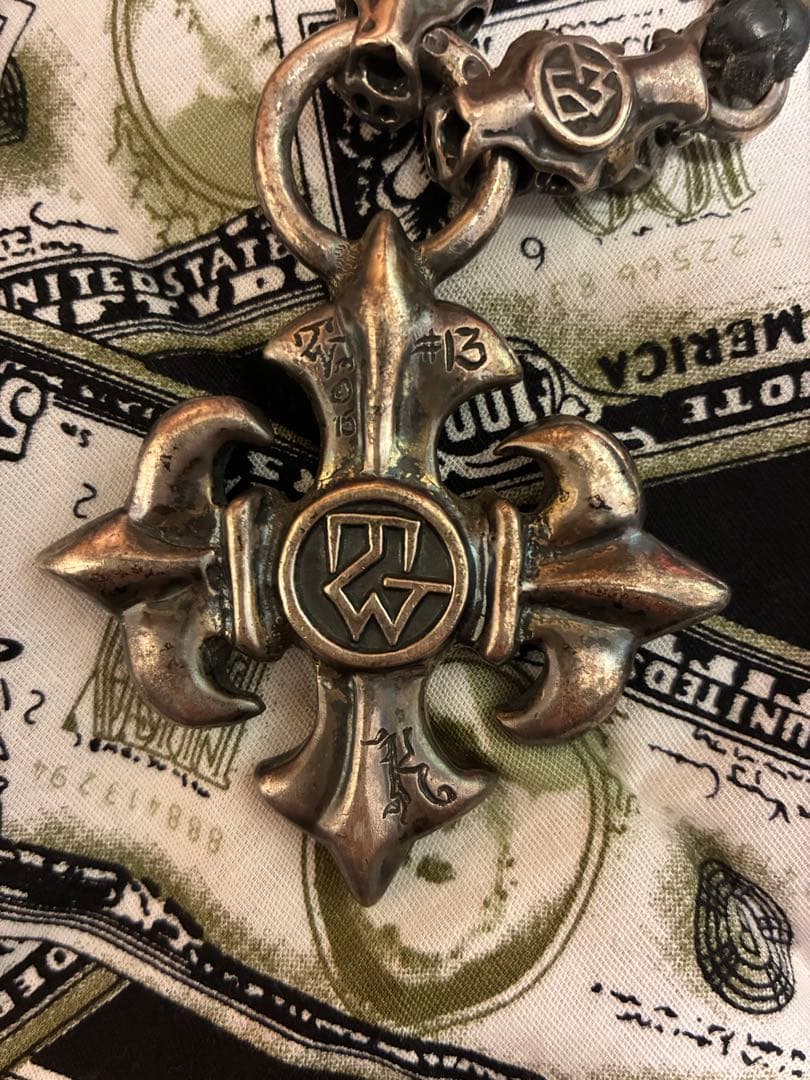 希少 TRAVIS WALKER　トラヴィスワーカー　ダブルクロス　ネックレス