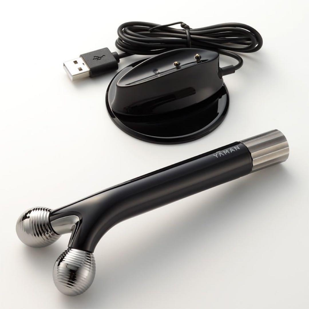 YAMAN 美顔ローラー USB充電式 ブラック