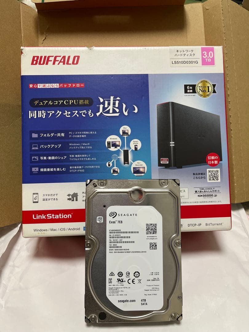 Buffalo LinkStation 3TB ＋ ジャンクHDD