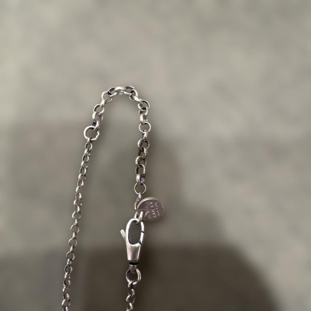 シルバー 円形ペンダント ネックレス