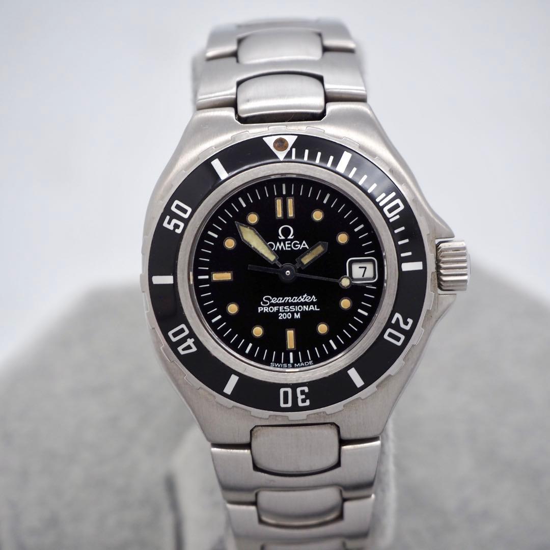 293 稼働【美品】OMEGA 時計　シーマスター　200 レディース　ダイバー