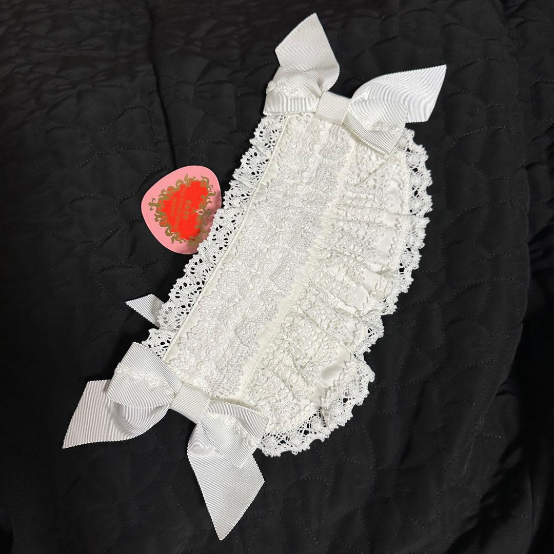 babythestarshinebrightホワイトフリルリボヘッドドレス