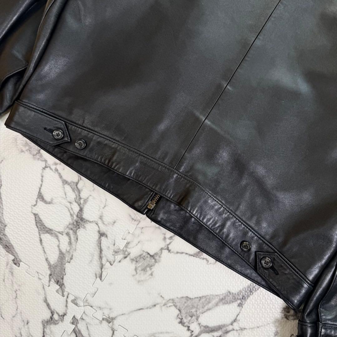 美品◯ポロラルフローレン　レザージャケット　ポニーロゴ　ヴィンテージ　ラムレザー