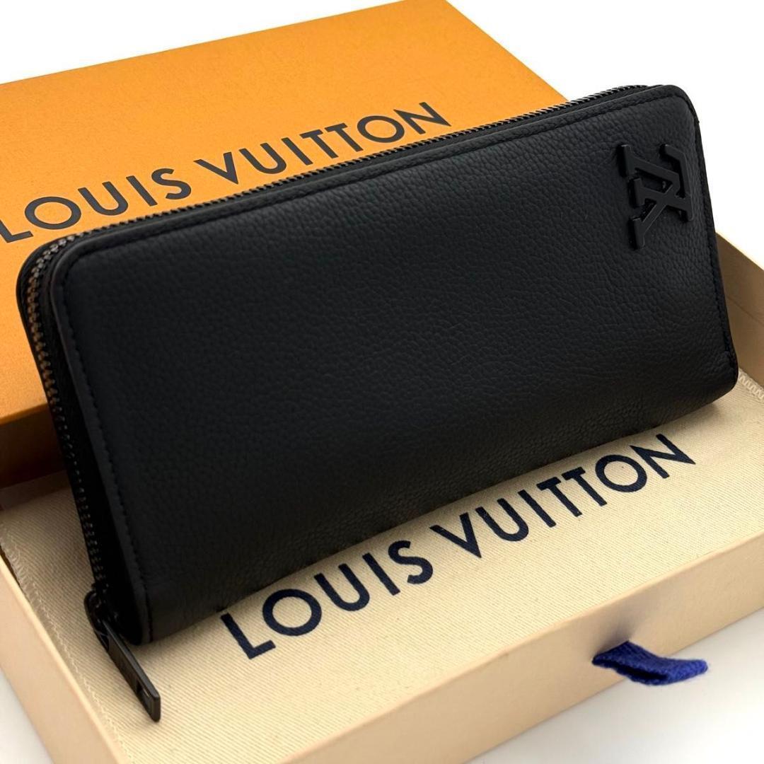 【現行 最高級美品】ルイヴィトン アエログラム ノワール ジッピーヴェルティカル