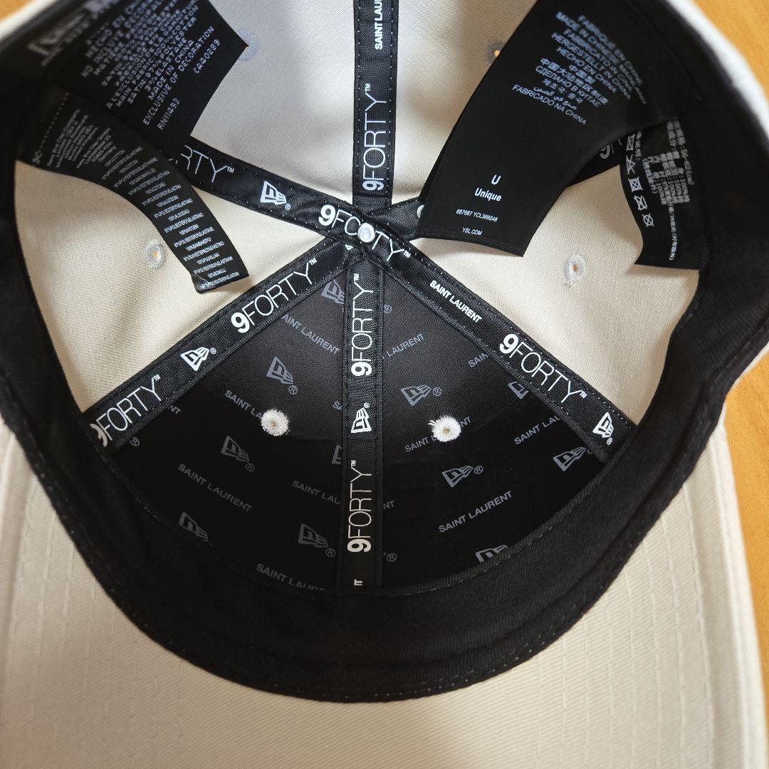 SAINT LAURENT 9FORTY キャップ ライトグレー