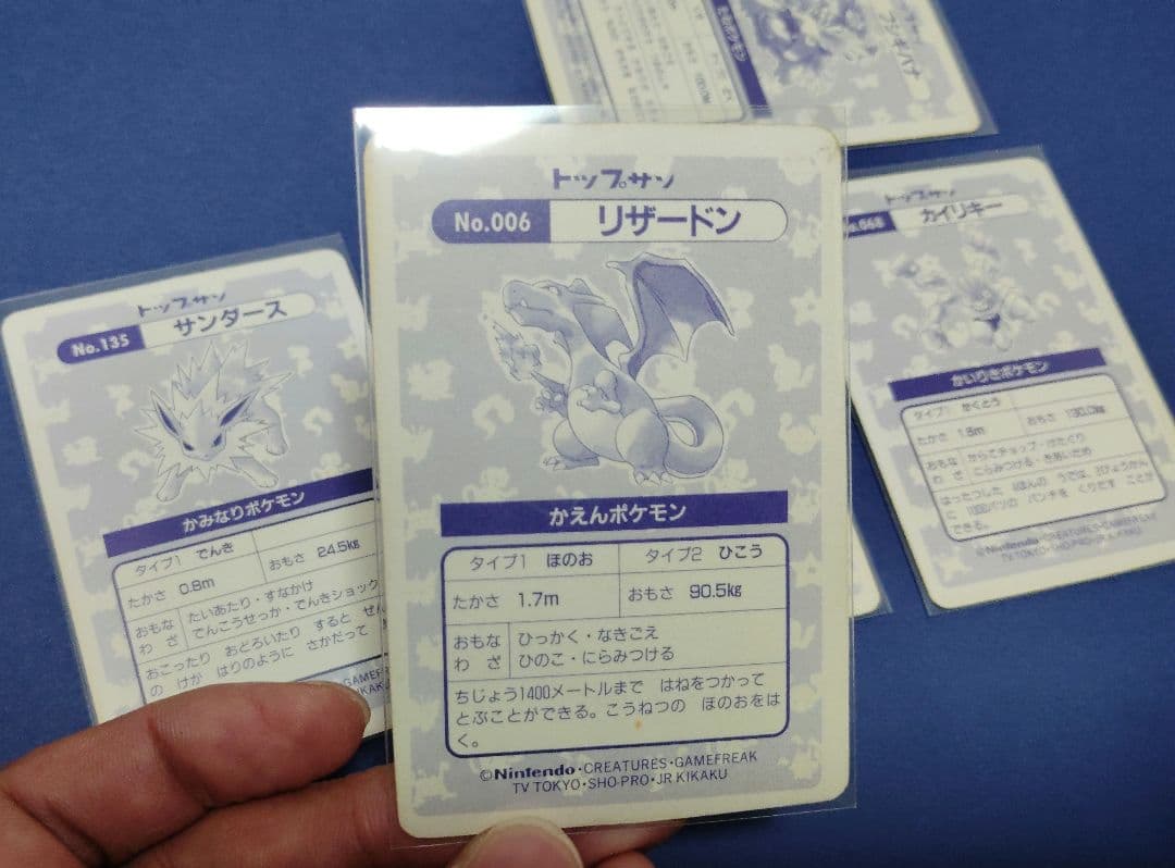 トップサン　リザードン　エラー気味　フシギバナ　サンダース　カイリキー　5枚組