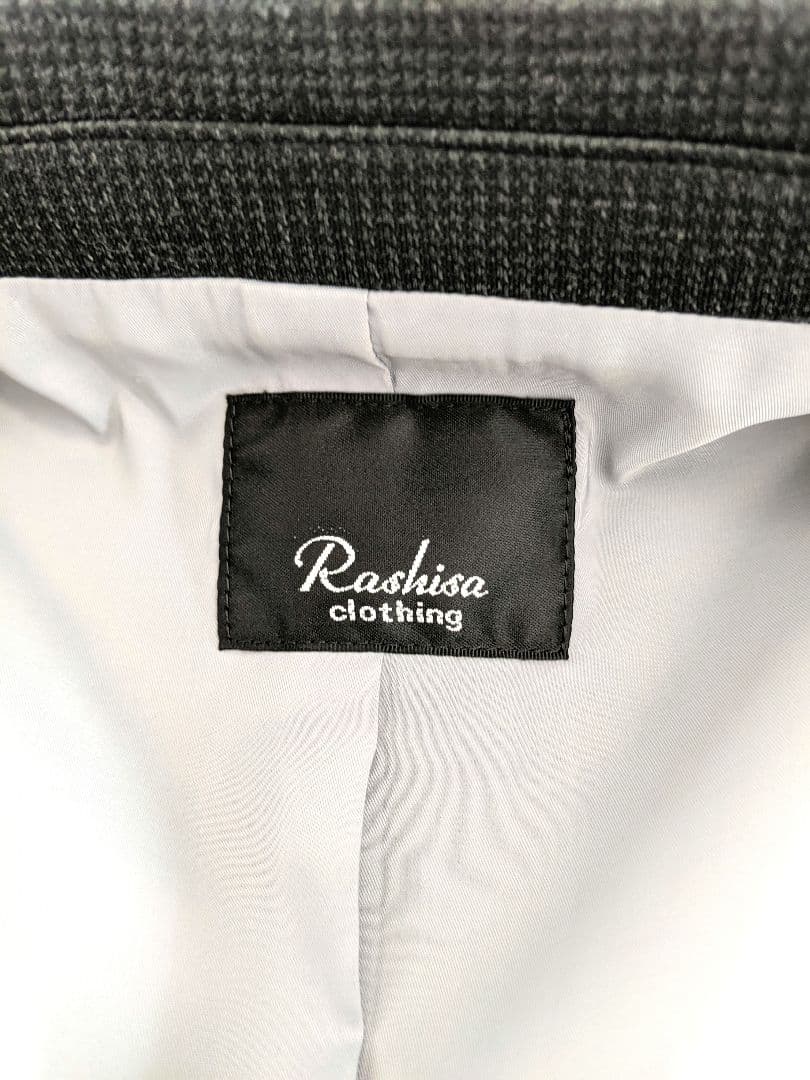 【極美品】Rashisa チャコールグレー パンツスーツ　7　洗濯可　ベルメゾン