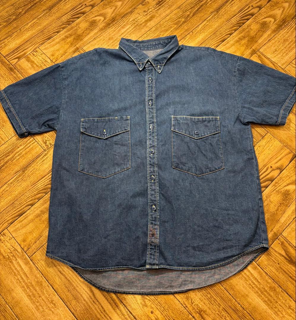 20SS TENDERLOIN テンダーロイン 半袖 デニム シャツ M