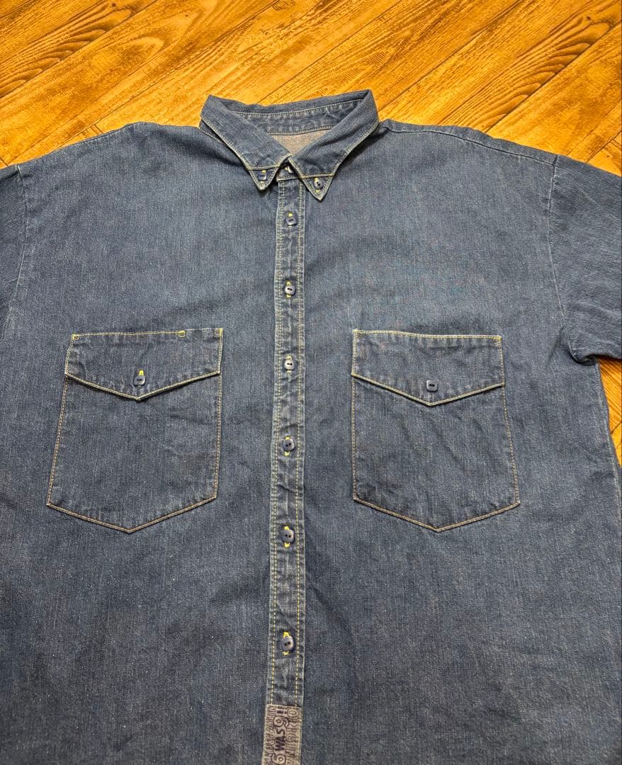 20SS TENDERLOIN テンダーロイン 半袖 デニム シャツ M