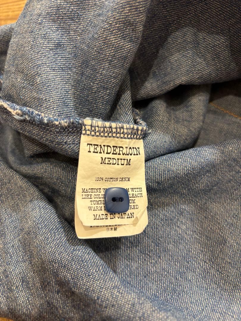 20SS TENDERLOIN テンダーロイン 半袖 デニム シャツ M