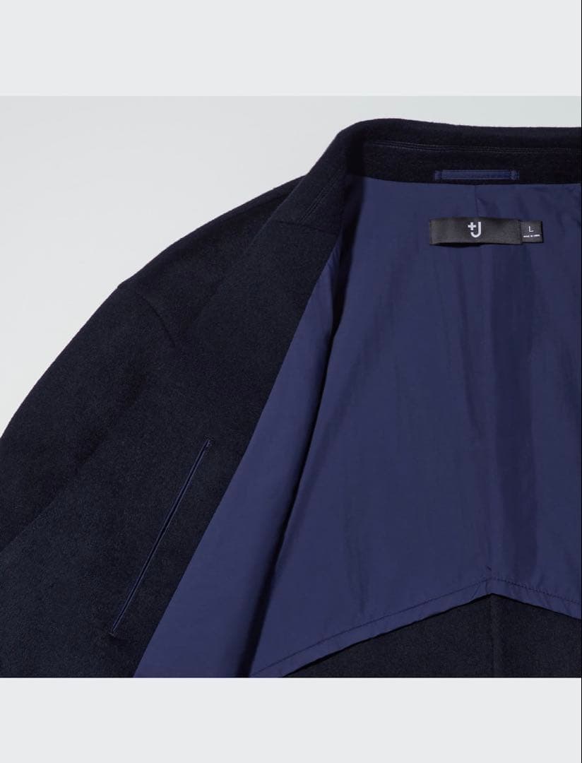 【完売品】ユニクロ　+J カシミヤブレンドオーバーサイズチェスターコート　XXL