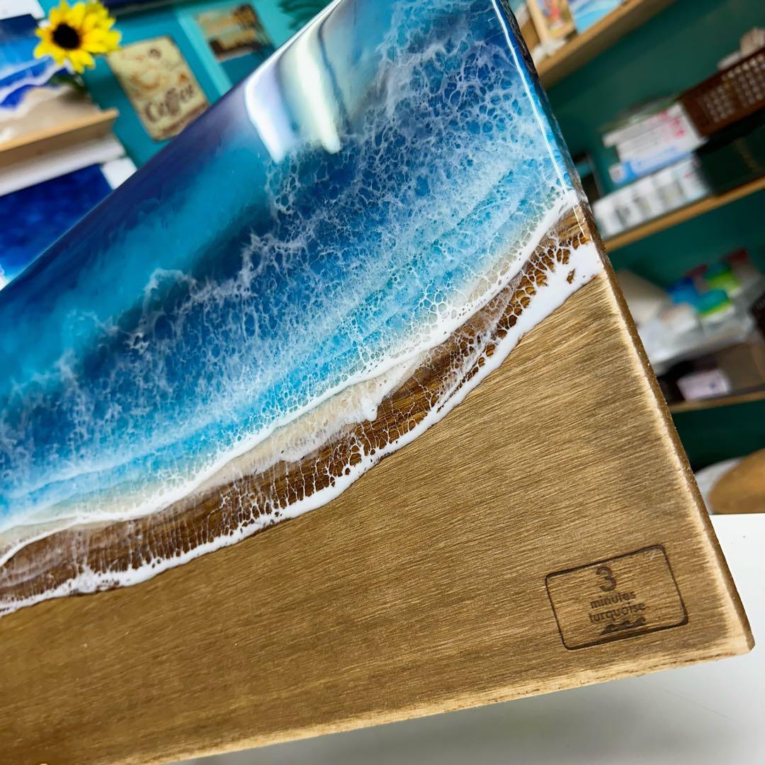 BIGサイズパネル No.177  オーシャンパネル　レジンアート　海アート