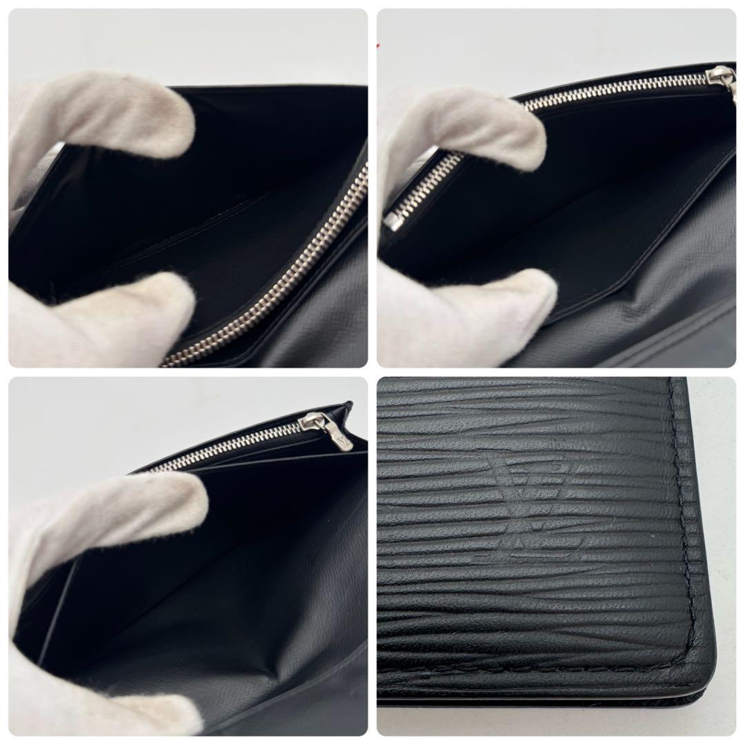 【新型・極上美品】ルイヴィトン　ブラザ　タイガ　カード16枚　長財布　黒　メンズ