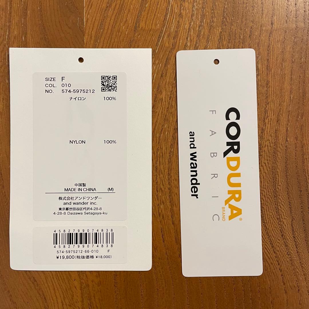 and wander / sil tote bag ブラック