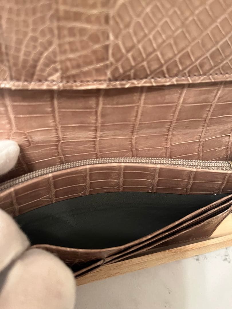 ⚠️きよたか⚠️クロコダイルレザー 長財布